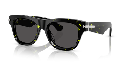 Burberry BE4438U Sunglasses in 412487 Green Havana / Dark Grey lens