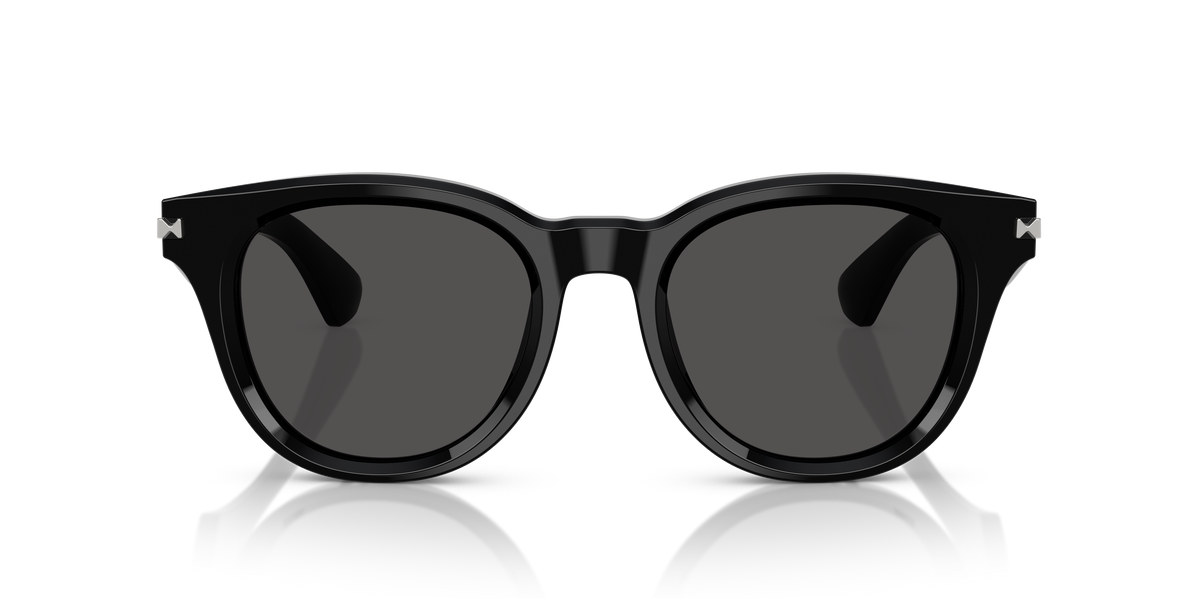 Burberry BE4439 Sunglasses in 300187 Black / Dark Grey lens, front view