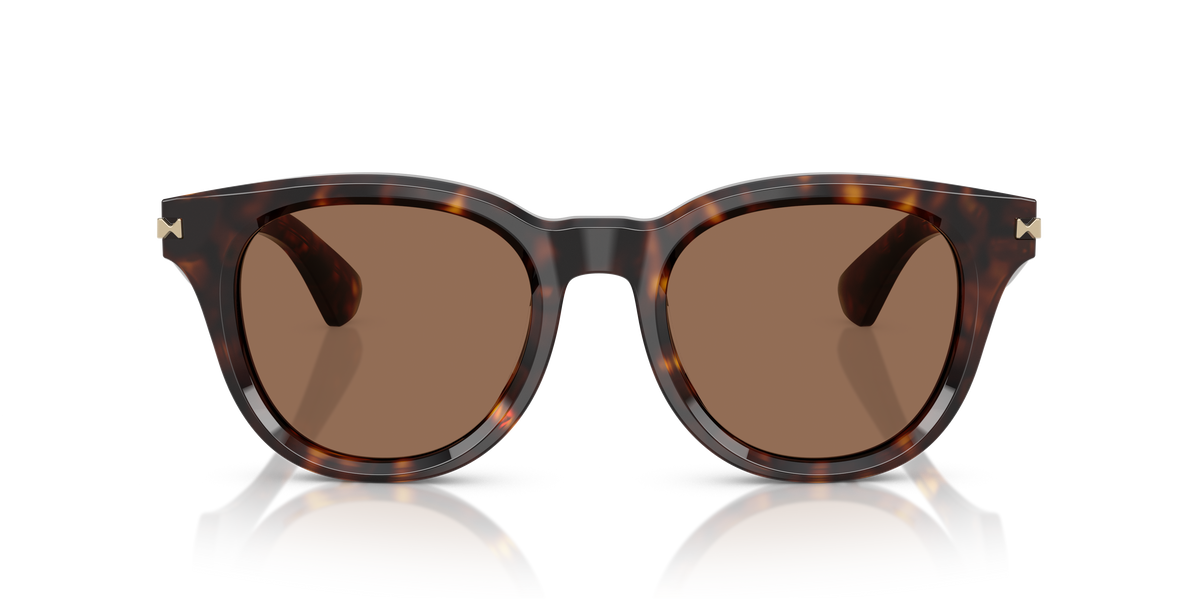 Burberry BE4439 Sunglasses in 300273 Dark Havana / Dark Brown lens, front view