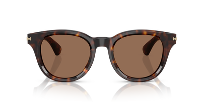 Burberry BE4439 Sunglasses in 300273 Dark Havana / Dark Brown lens, front view