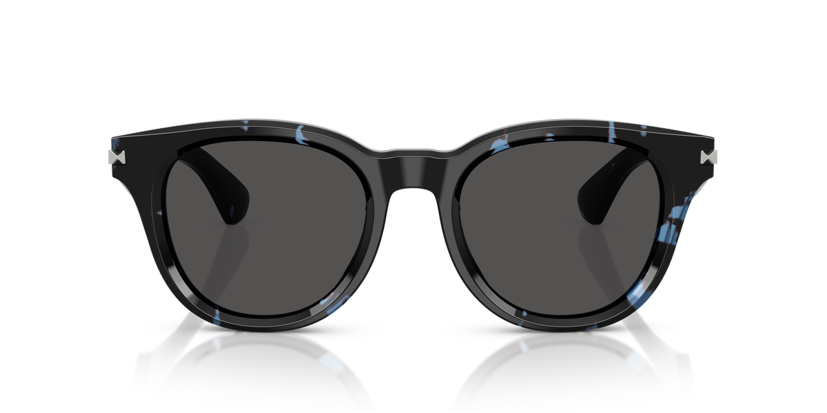 Burberry BE4439 Sunglasses in 411187 Blue Havana / Dark Grey lens, front view