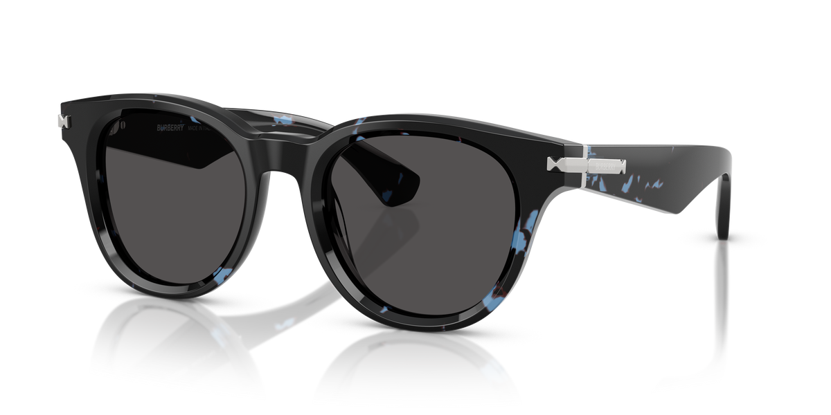 Burberry BE4439 Sunglasses in 411187 Blue Havana / Dark Grey lens