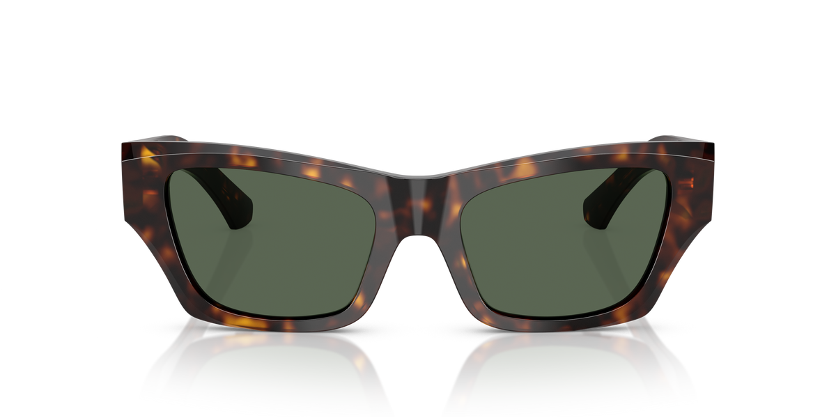 Burberry BE4441U Sunglasses in 300271 Dark Havana / Dark Green lens, front view