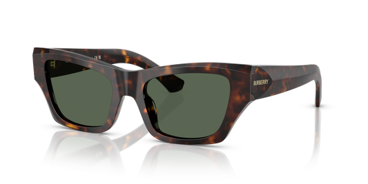 Burberry BE4441U Sunglasses in 300271 Dark Havana / Dark Green lens