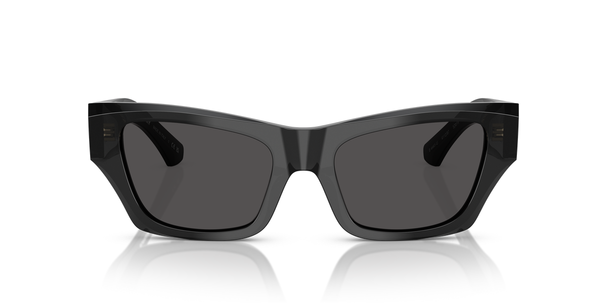 Burberry BE4441U Sunglasses in 411287 Grey / Dark Grey lens, front view