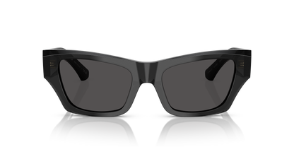 Burberry BE4441U Sunglasses in 411287 Grey / Dark Grey lens, front view
