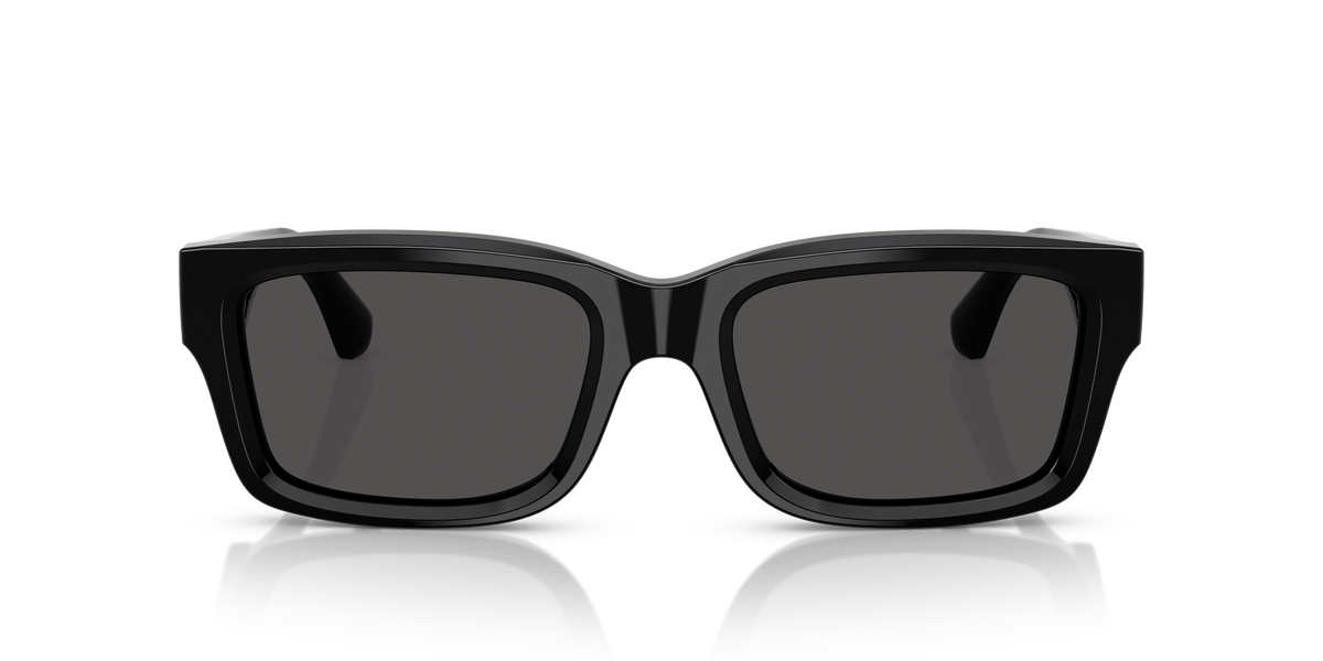 Burberry BE4443 Sunglasses in 300187 Black / Dark Grey lens, front view