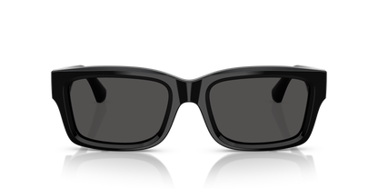Burberry BE4443 Sunglasses in 300187 Black / Dark Grey lens, front view