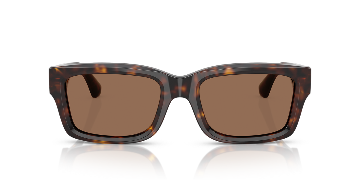 Burberry BE4443 Sunglasses in 300273 Dark Havana / Dark Brown lens, front view