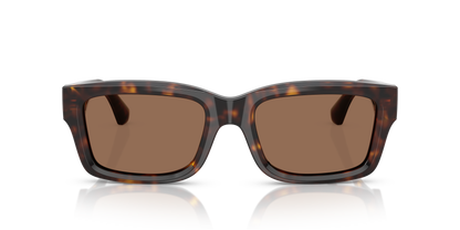 Burberry BE4443 Sunglasses in 300273 Dark Havana / Dark Brown lens, front view