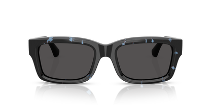 Burberry BE4443 Sunglasses in 411187 Blue Havana / Dark Grey lens, front view