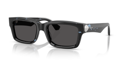 Burberry BE4443 Sunglasses in 411187 Blue Havana / Dark Grey lens