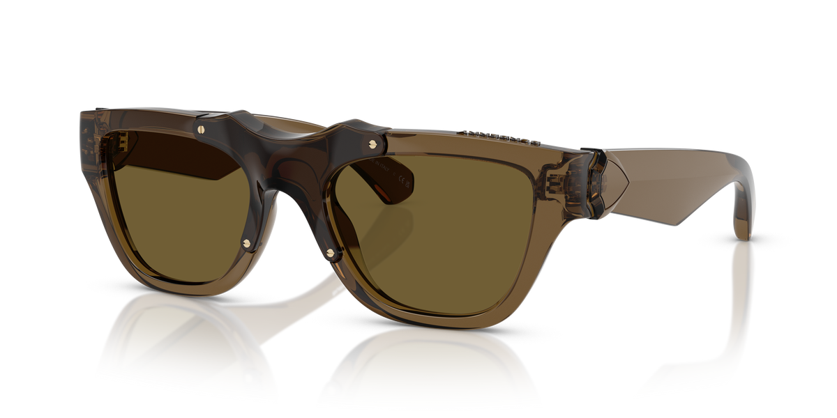 Burberry BE4445U Sunglasses in 414373 Green / Dark Brown lens