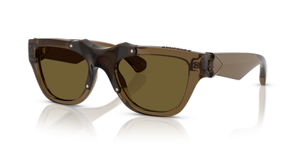 Burberry BE4445U Sunglasses in 414373 Green / Dark Brown lens