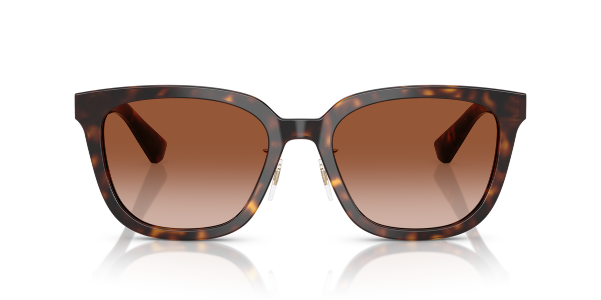 Burberry BE4446D Sunglasses in 300213 Dark Havana / Brown Gradient lens, front view