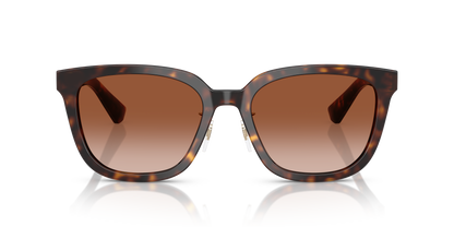 Burberry BE4446D Sunglasses in 300213 Dark Havana / Brown Gradient lens, front view
