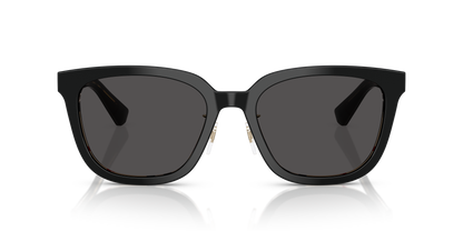 Burberry BE4446D Sunglasses in 412187 Top Black On Vintage Check / Dark Grey lens, front view