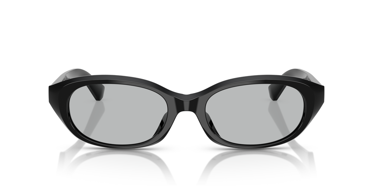 Burberry BE4447D Sunglasses in 300187 Black / Light Grey lens, front view