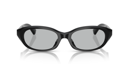 Burberry BE4447D Sunglasses in 300187 Black / Light Grey lens, front view