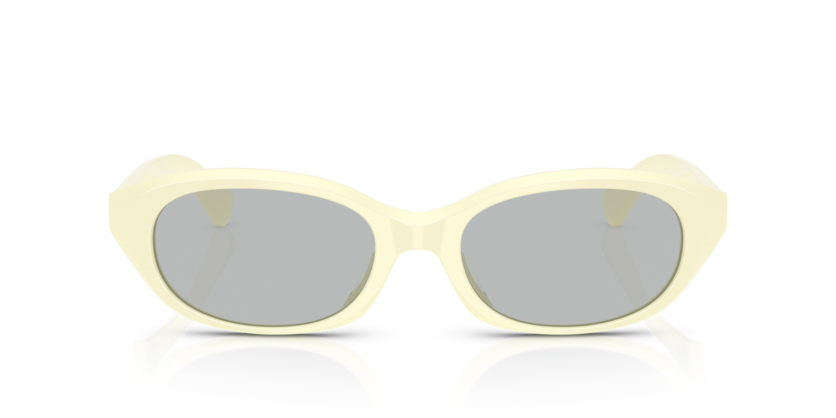 Burberry BE4447D Sunglasses in 414587 Yellow / Light Grey lens, front view