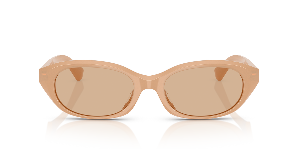 Burberry BE4447D Sunglasses in 415073 Beige / Dark Brown lens, front view