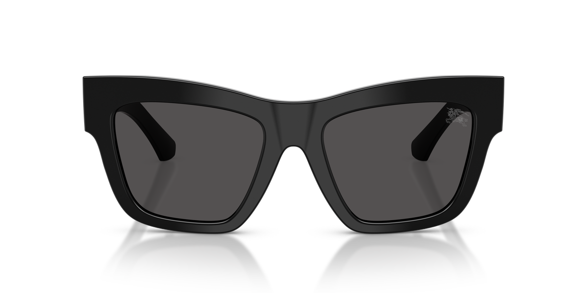 Burberry BE4449 Sunglasses in 300187 Black / Dark Grey lens, front view