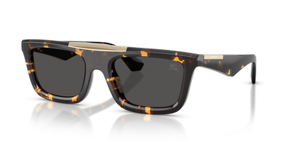 Burberry BE4451U Sunglasses in 410687 Yellow Havana / Dark Grey lens