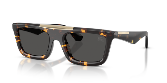 Burberry BE4451U Sunglasses in 410687 Yellow Havana / Dark Grey lens