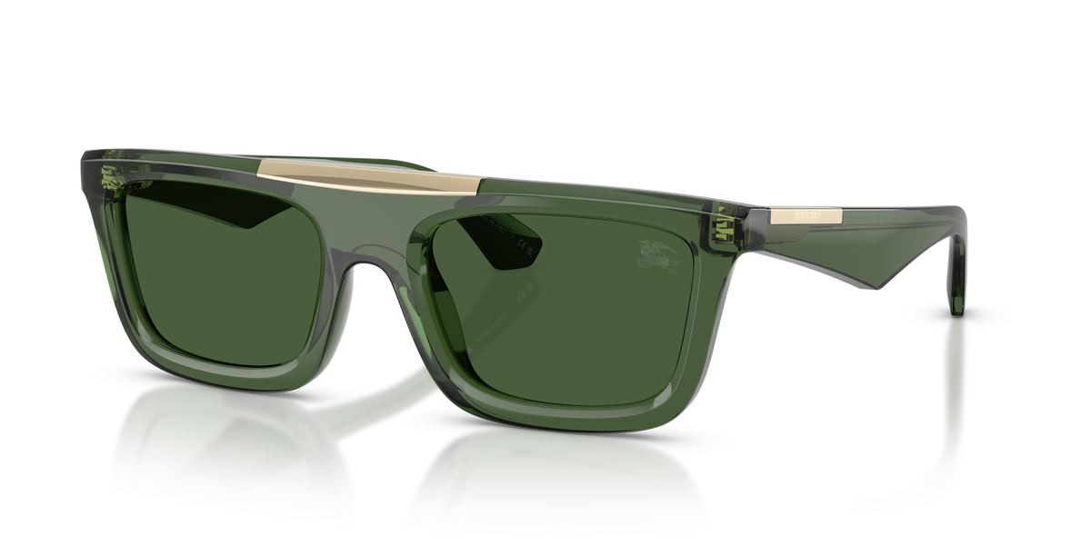 Burberry BE4451U Sunglasses in 417471 Green / Dark Green lens