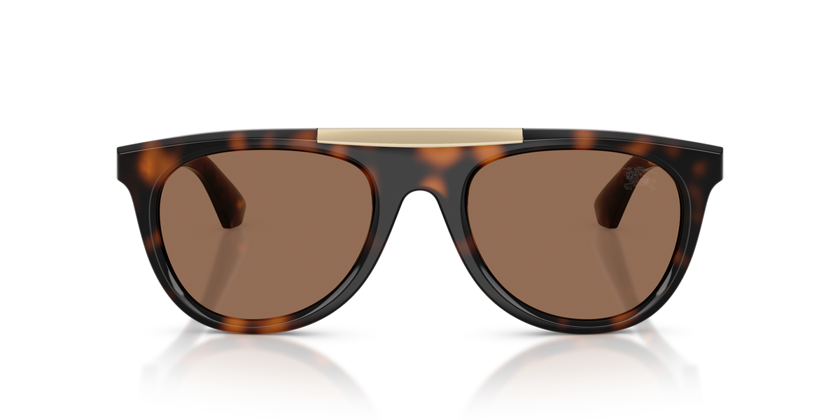 Burberry BE4452U Sunglasses in 300273 Dark Havana / Dark Brown lens, front view