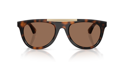 Burberry BE4452U Sunglasses in 300273 Dark Havana / Dark Brown lens, front view