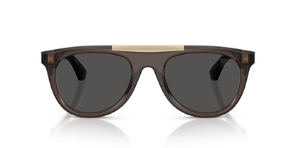 Burberry BE4452U Sunglasses in 411287 Grey / Dark Grey lens, front view