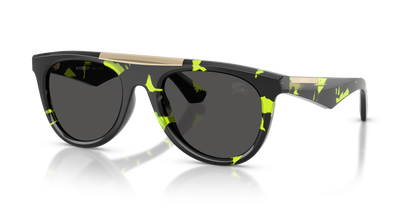 Burberry BE4452U Sunglasses in 412487 Green Havana / Dark Grey lens