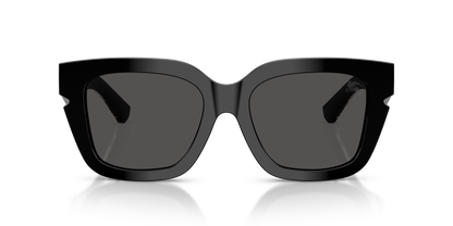 Burberry BE4453 Sunglasses in 300187 Black / Dark Grey lens, front view
