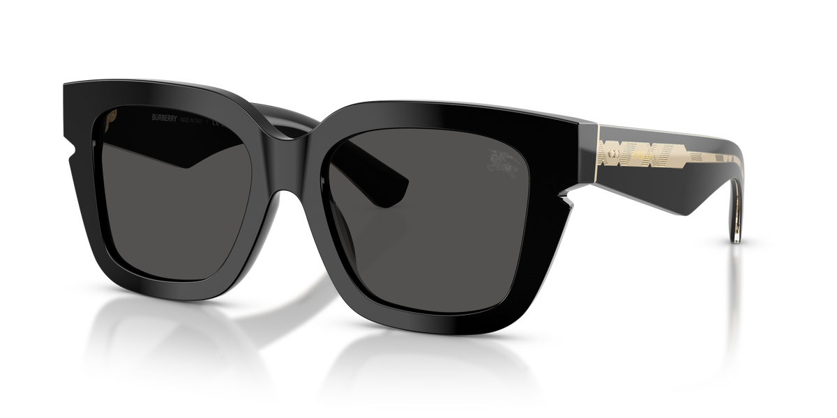 Burberry BE4453 Sunglasses in 300187 Black / Dark Grey lens