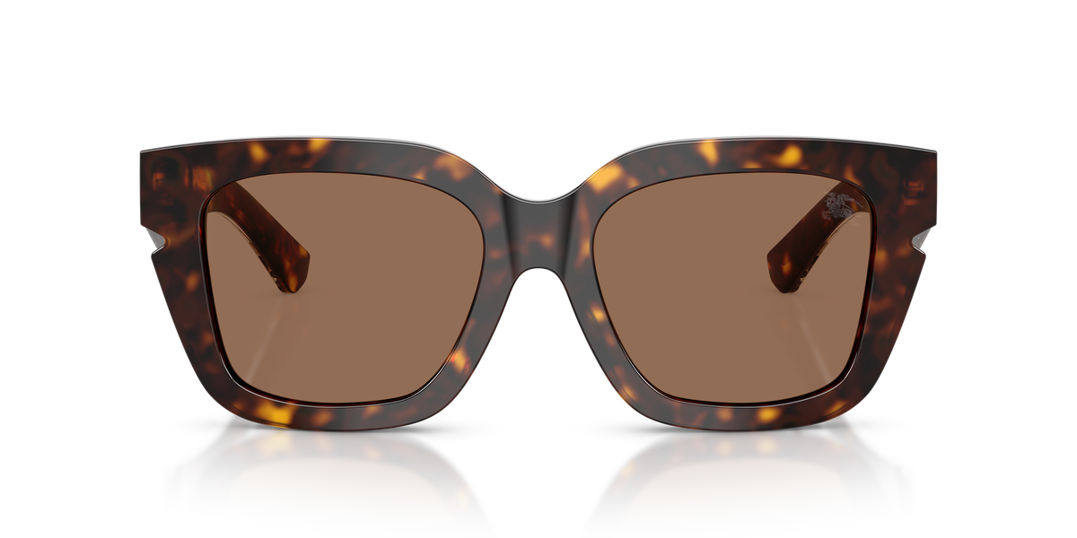 Burberry BE4453 Sunglasses in 300273 Dark Havana / Dark Brown lens, front view