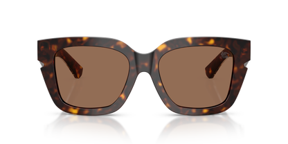 Burberry BE4453 Sunglasses in 300273 Dark Havana / Dark Brown lens, front view
