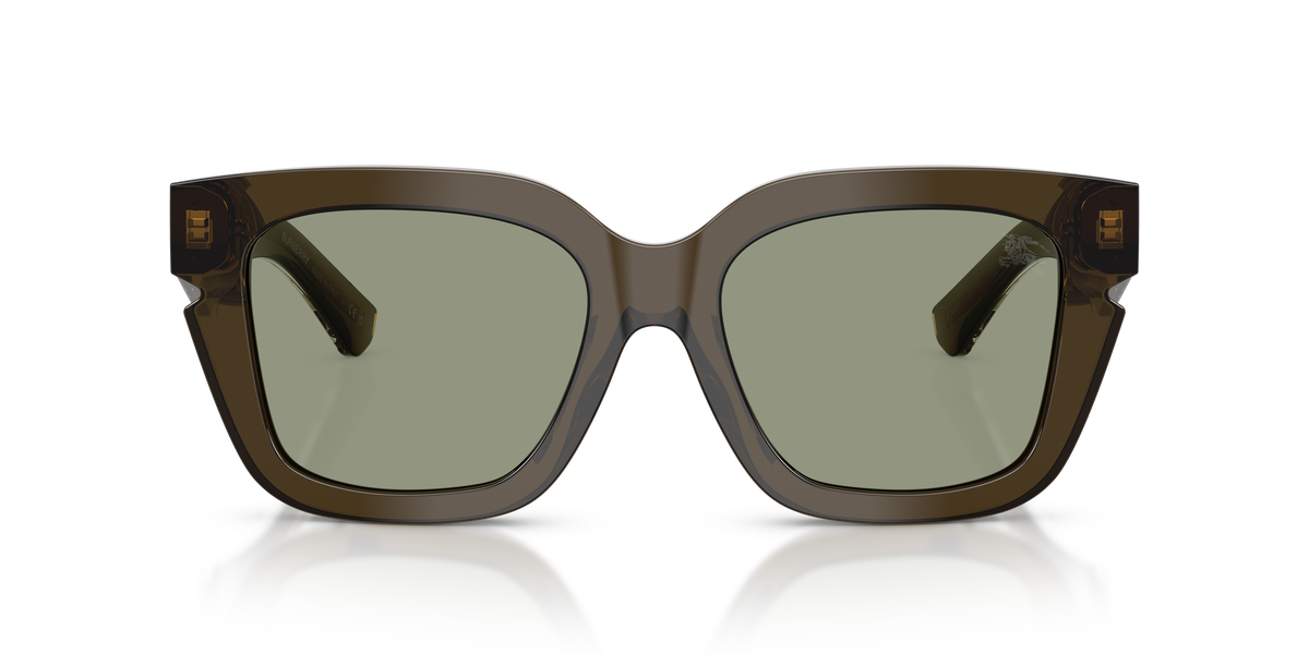 Burberry BE4453 Sunglasses in 3010/2 Green / Green lens, front view