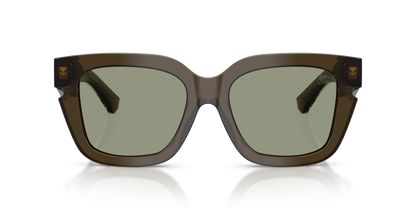 Burberry BE4453 Sunglasses in 3010/2 Green / Green lens, front view