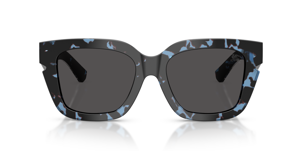 Burberry BE4453 Sunglasses in 411187 Blue Havana / Dark Grey lens, front view