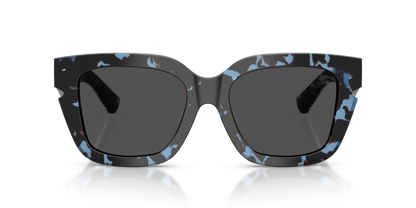 Burberry BE4453 Sunglasses in 411187 Blue Havana / Dark Grey lens, front view