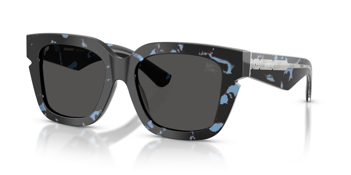 Burberry BE4453 Sunglasses in 411187 Blue Havana / Dark Grey lens