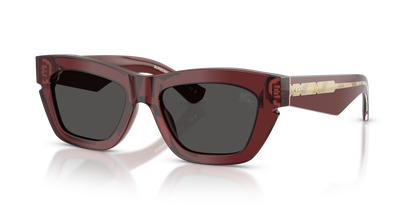 Burberry BE4454 Sunglasses in 412887 Bordeaux / Dark Grey lens