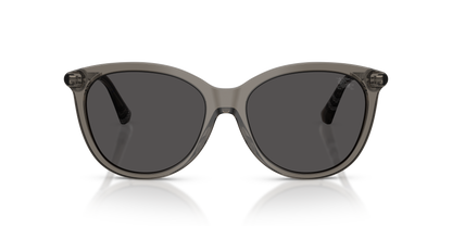 Burberry BE4455 Sunglasses in 416087 Grey / Dark Grey lens, front view