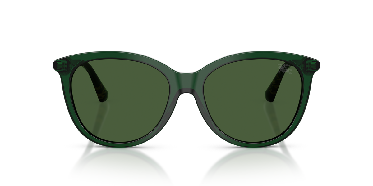 Burberry BE4455 Sunglasses in 416271 Green / Dark Green lens, front view