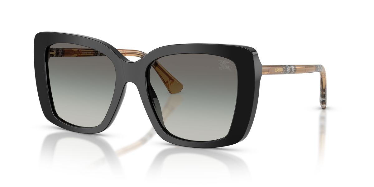 Burberry BE4456 Sunglasses in 416111 Black / Grey Gradient lens