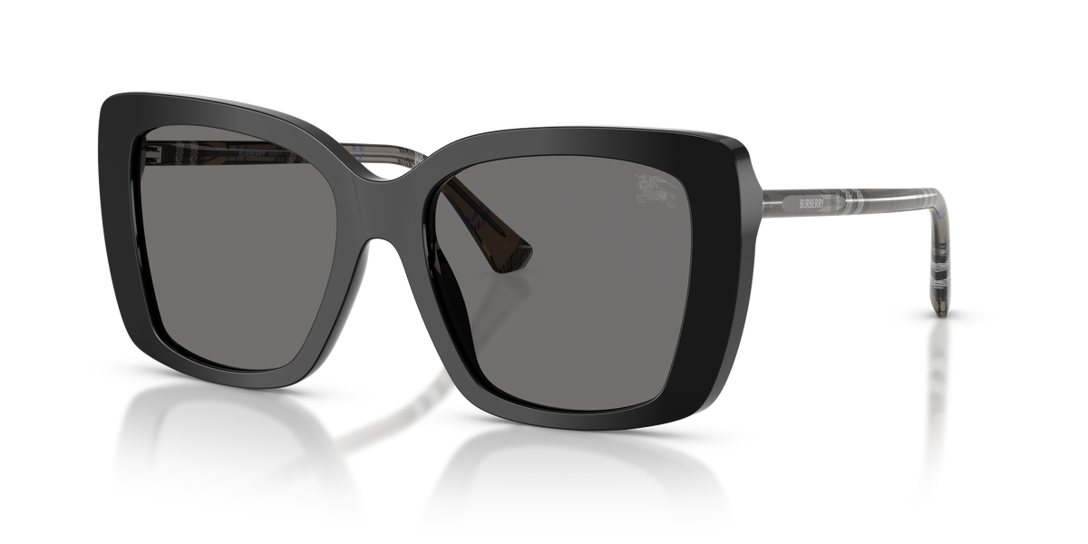 Burberry BE4456 Sunglasses in 416581 Black / Dark Grey Polarized lens