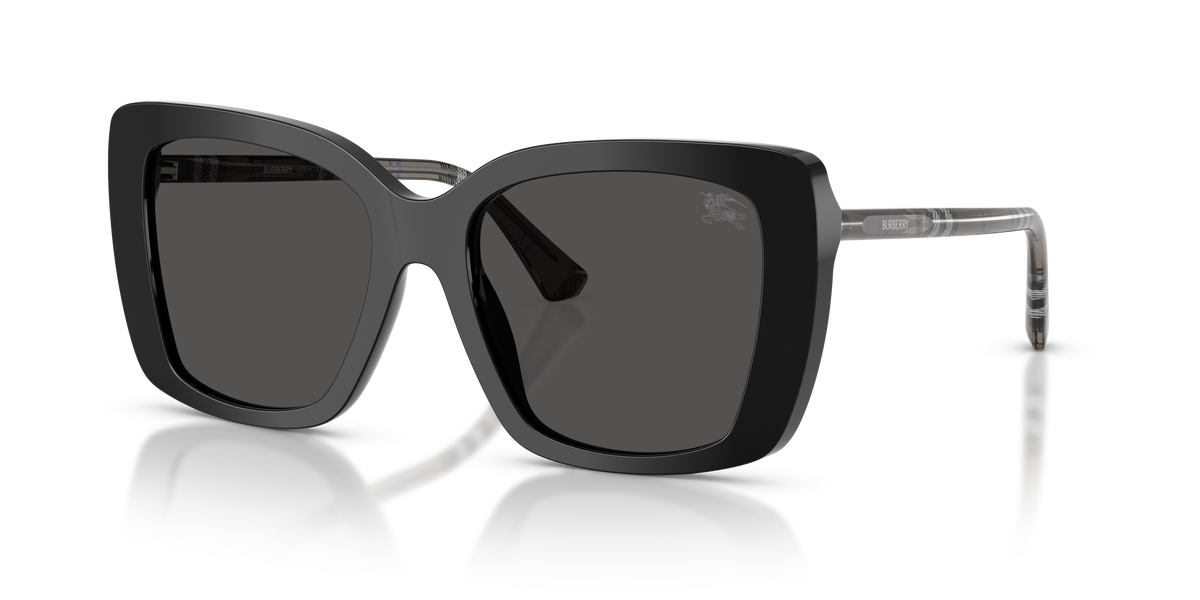 Burberry BE4456 Sunglasses in 416587 Black / Dark Grey lens