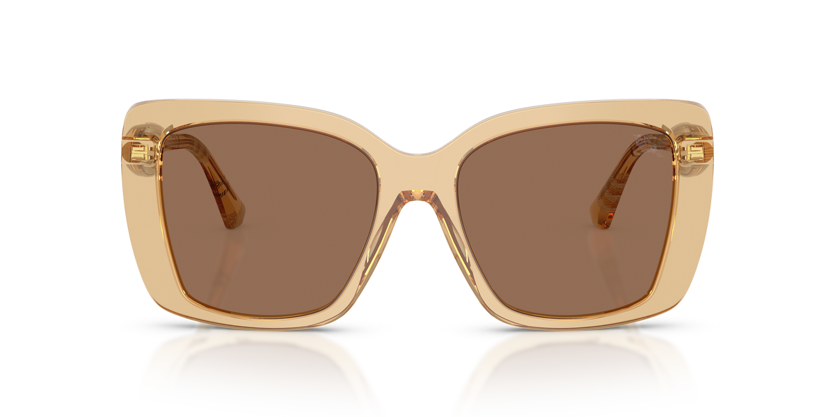 Burberry BE4456 Sunglasses in 416773 Beige / Dark Brown lens, front view