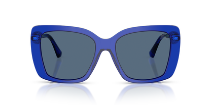 Burberry BE4456 Sunglasses in 416880 Blue / Dark Blue lens, front view